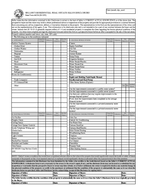 Indiana Residential Real Estate Sales Disclosure
