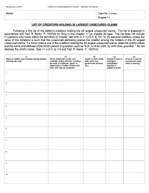 US Bankruptcy Court Form 4
