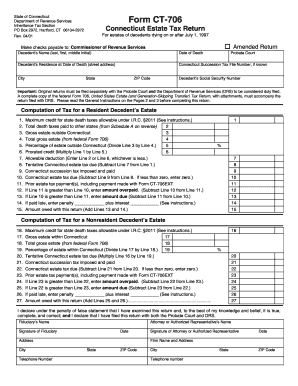 Connecticut Estate Tax Return