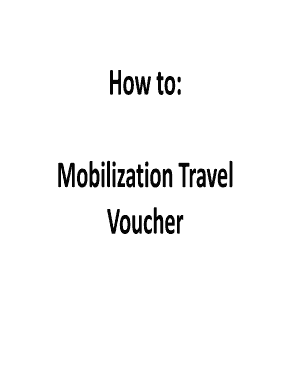 Mobilization Travel Voucher