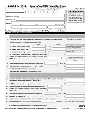 Form 944-SS for 2010
