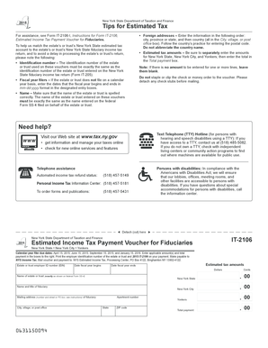 New York State Estimated Income Tax Payment Voucher