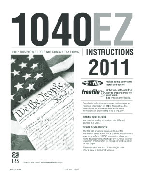 1040EZ Instructions
