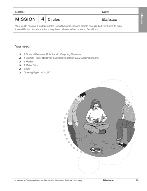 Mission 4 Circles Activity