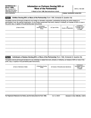 Schedule B-1 Form 1065