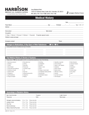 Medical History Form