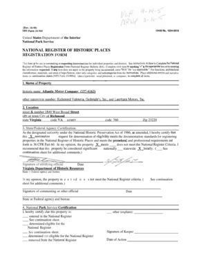 National Register of Historic Places Registration Form