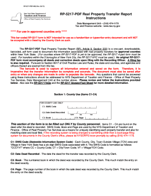 New York Real Property Transfer Report