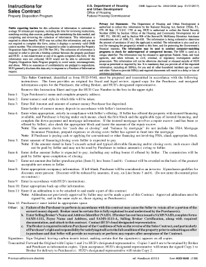 HUD-9548 Sales Contract
