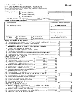 Michigan Fiduciary Income Tax Return