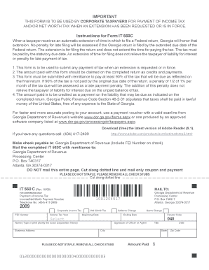 Georgia IT 560C Form