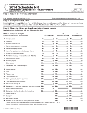 Illinois Nonresident Fiduciary Income Tax Form