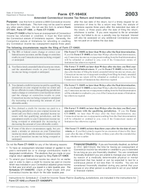 Amended Connecticut Income Tax Return