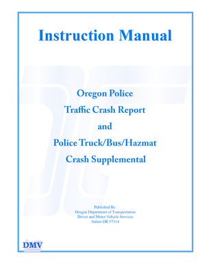 Oregon Police Traffic Crash Report