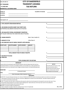 Fillable Online Transient Tax Return Form Fax Email Print - pdfFiller