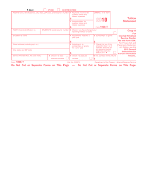 Form 1098-T Tuition Statement