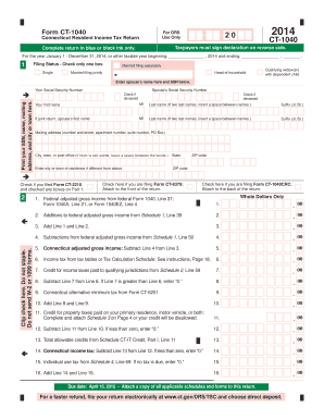 Connecticut Resident Income Tax Return