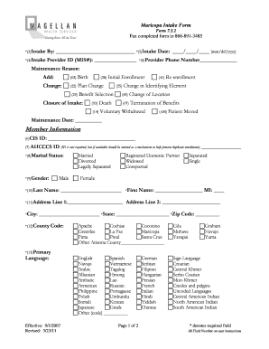 Maricopa Intake Form