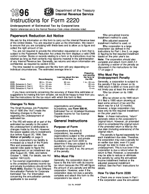 Form 2220 Instructions