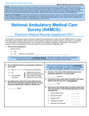 National Ambulatory Medical Care Survey