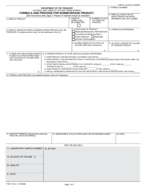 TTB Form 5154.1