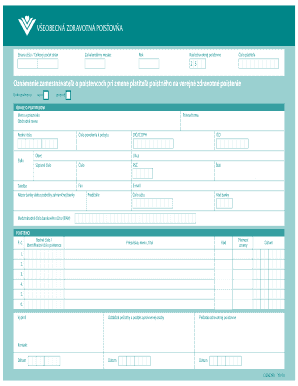 Slovak Employer Notification of Insured Persons