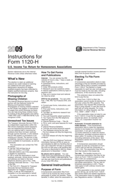 Instructions for Form 1120-H