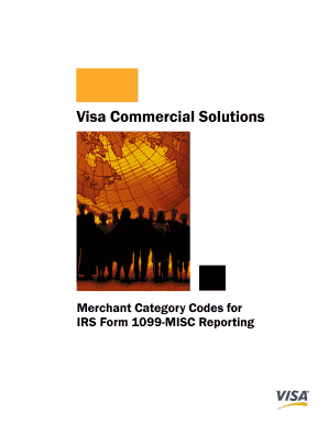 IRS Form 1099-MISC Merchant Category Codes Guide