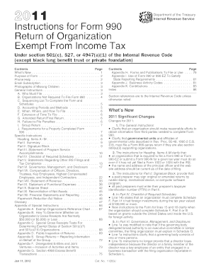 Instructions for Form 990