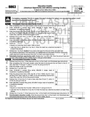 IRS Form 8863 (2015)