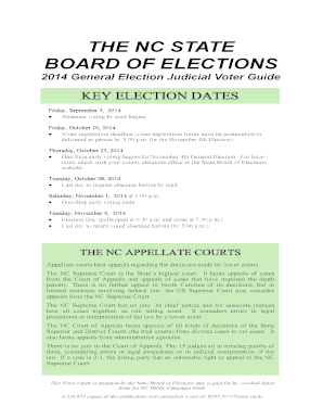North Carolina Voter Registration Form