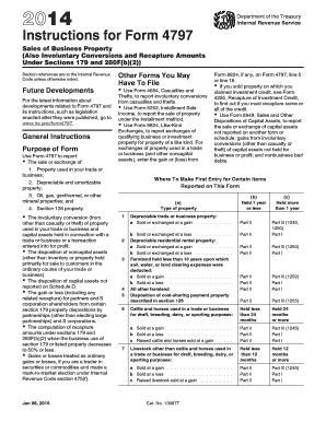 IRS Form 4797 Instructions