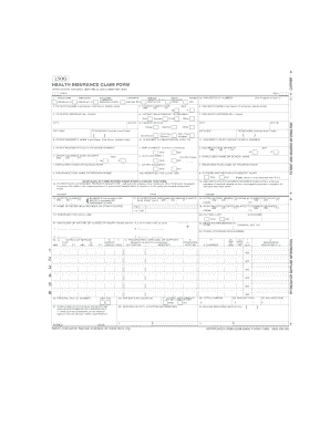 Health Insurance Claim Form CMS-1500