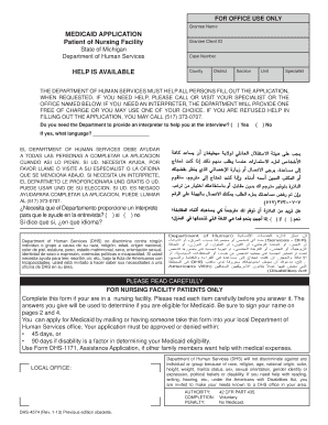 Michigan Medicaid Application Form