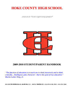 Hoke County High School Student Parent Handbook