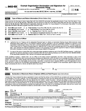 Form 8453-EO Declaration and Signature