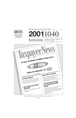 IRS Form 1040 Instructions