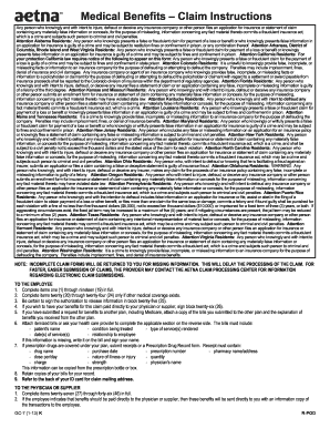 Medical Benefits Claim Form