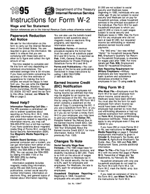 IRS Form W-2 Wage and Tax Statement