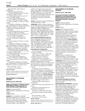 VA Form 21-4706 Annual-Final Report and Account