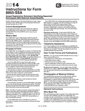 Form 8955-SSA Instructions