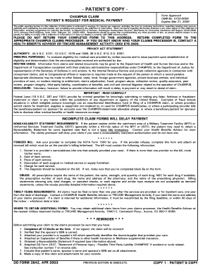 CHAMPUS Claim Form