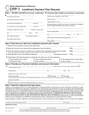 Illinois Installment Payment Plan Request