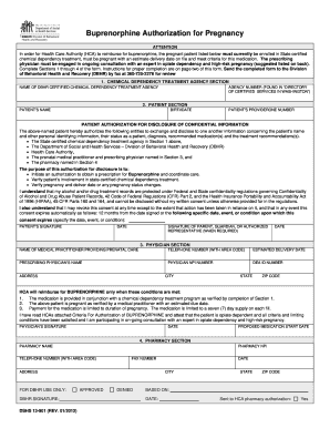 Buprenorphine Authorization for Pregnancy