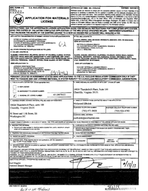 ECS Mid-Atlantic, LLC, Revised Renewal Application NRC Form - pbadupws nrc