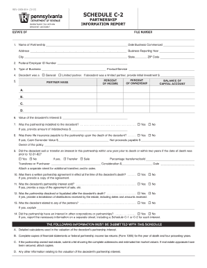 Partnership Inheritance Tax Return Information Report