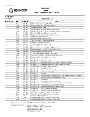 Request for County Officers' Forms