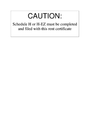 Wisconsin Rent Certificate