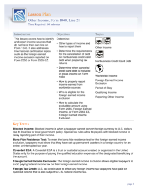 Other Income Form 1040 Line 21
