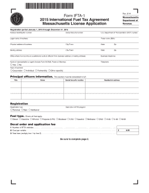 Massachusetts IFTA License Application